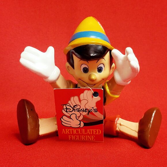 Vintage Disney Articulated Pinocchio Figure Tag - Picture 3 of 14